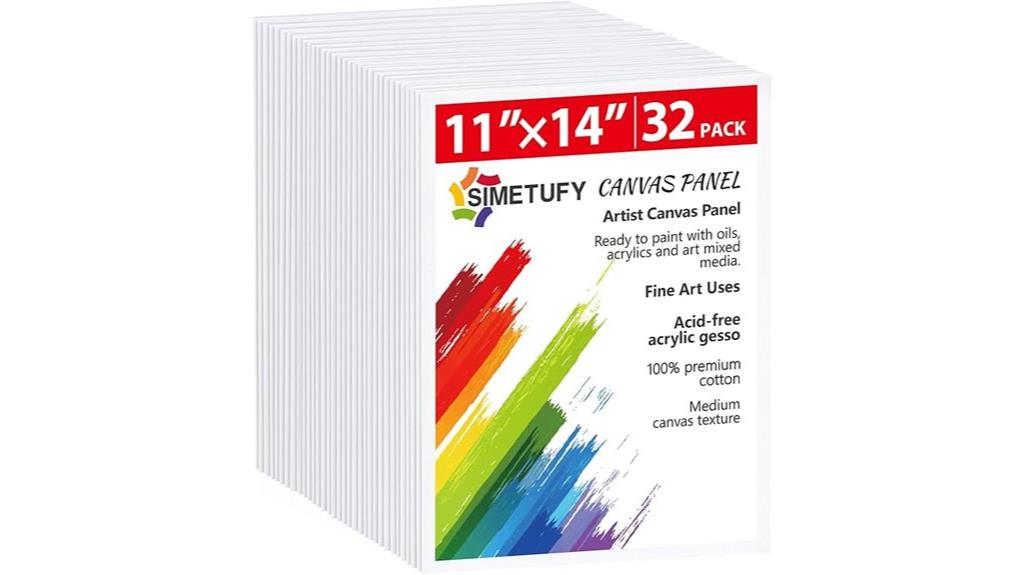 32 pack canvas boards