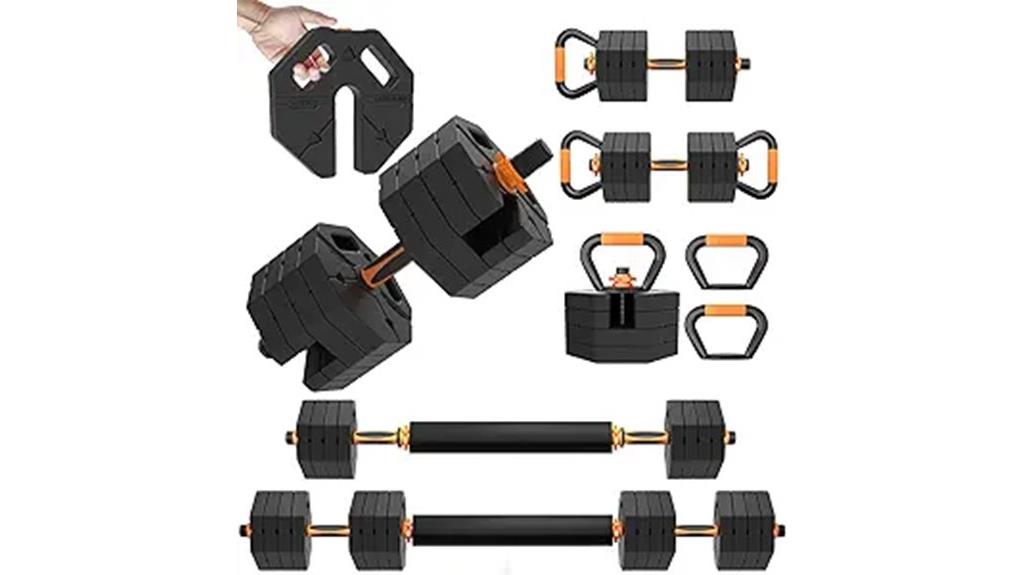 adjustable home gym dumbbells