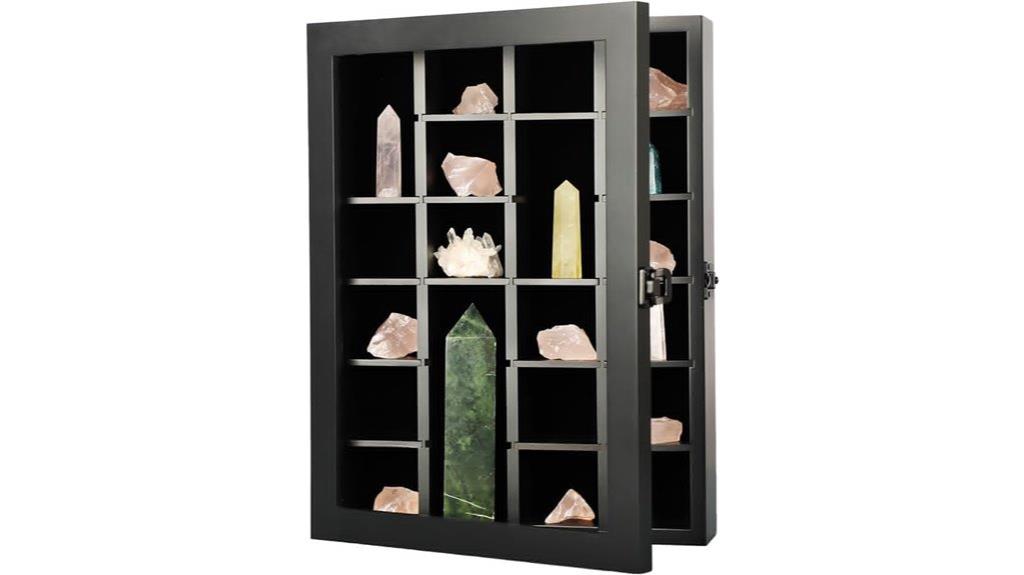 adjustable stone display case