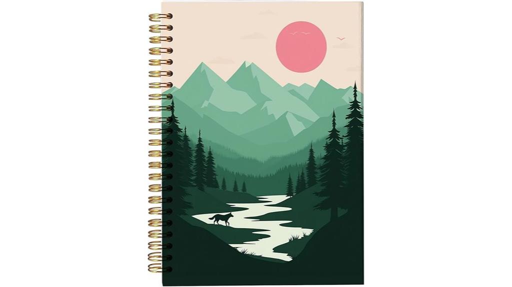 boho mountain women s notebook