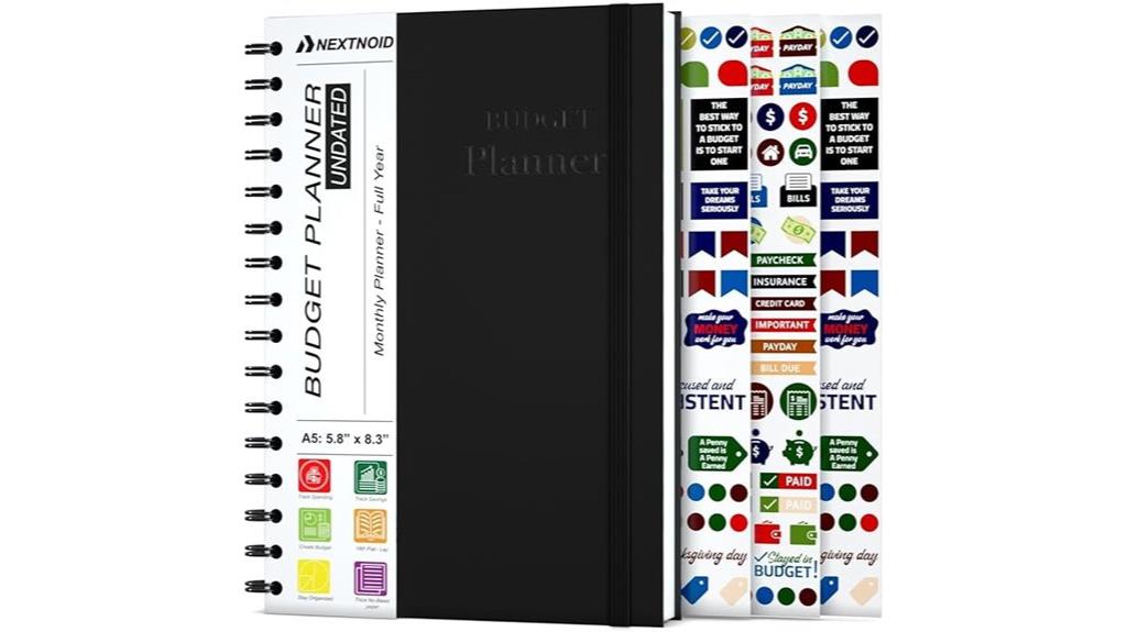 budgeting and bill stickers