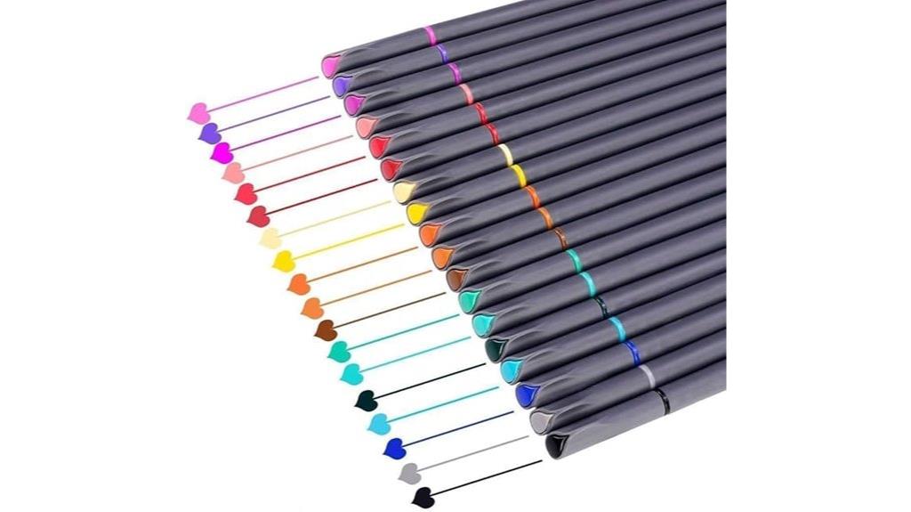 colored fineliner marker set