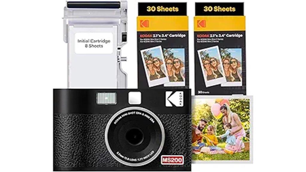 compact camera with printing