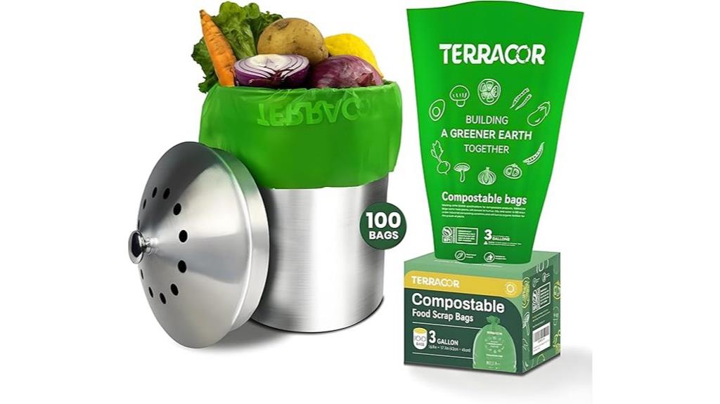 compostable 3 gallon trash bags
