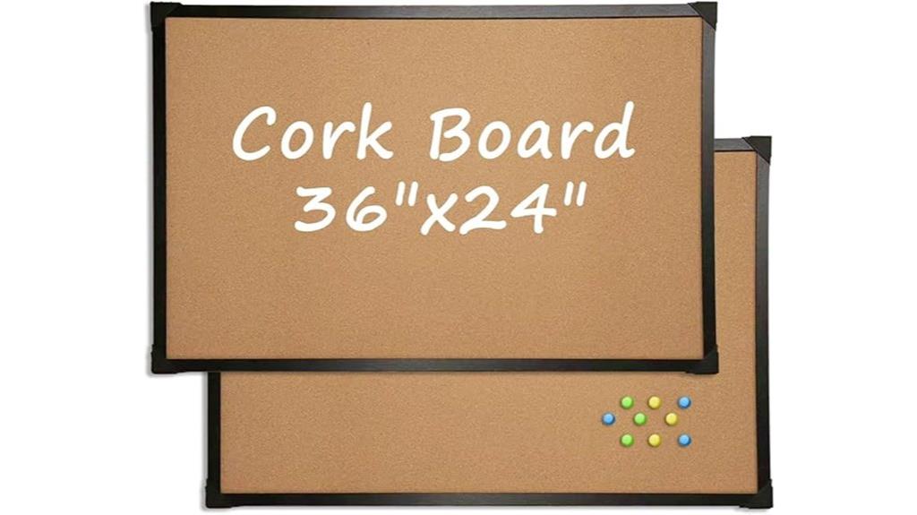 cork bulletin board pack