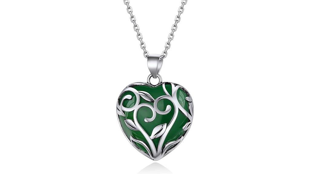 crystal necklace with tree