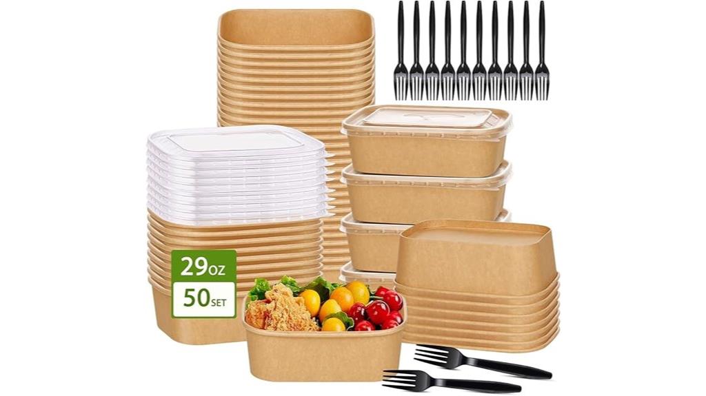 disposable kraft paper bowls