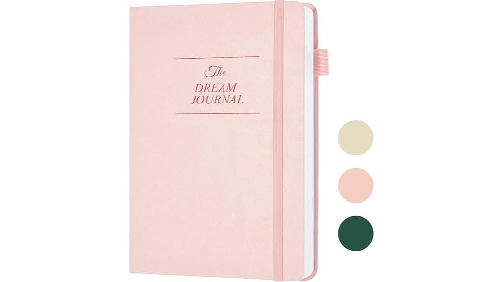 dream recording hardcover notebook