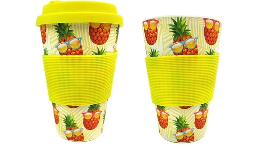 eco friendly pineapple travel mug
