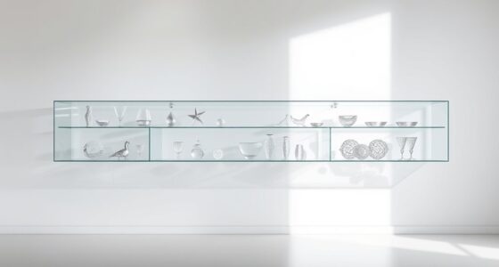 elegant crystal shelves collection