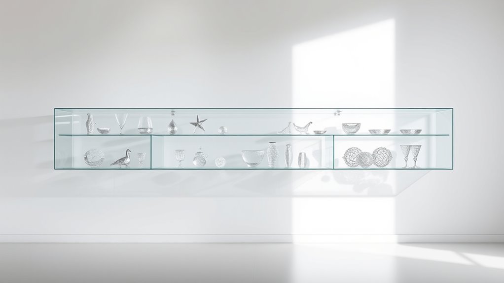 elegant crystal shelves collection