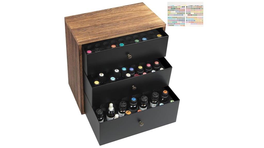 elegant essential oil organizer
