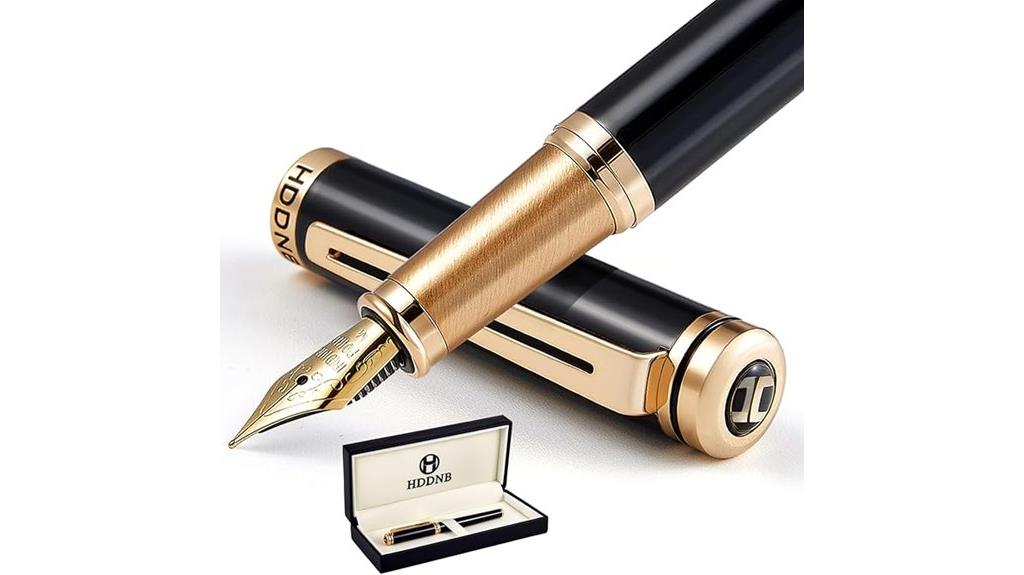 elegant gold fountain pen