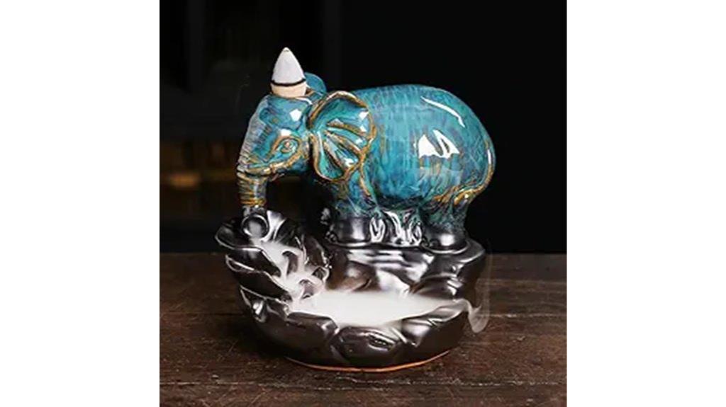 elephant incense burner set