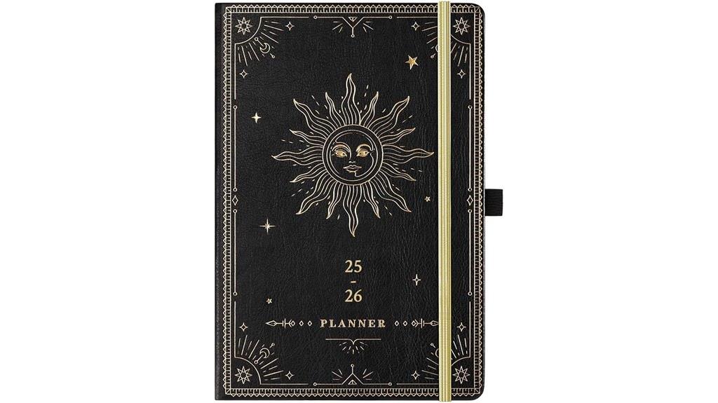 faux leather academic planner