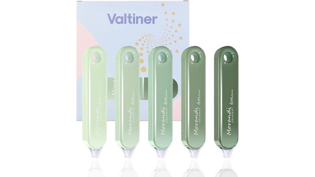 five piece correction tape