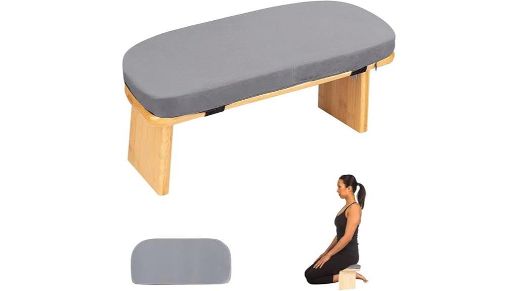 foldable bamboo meditation stool