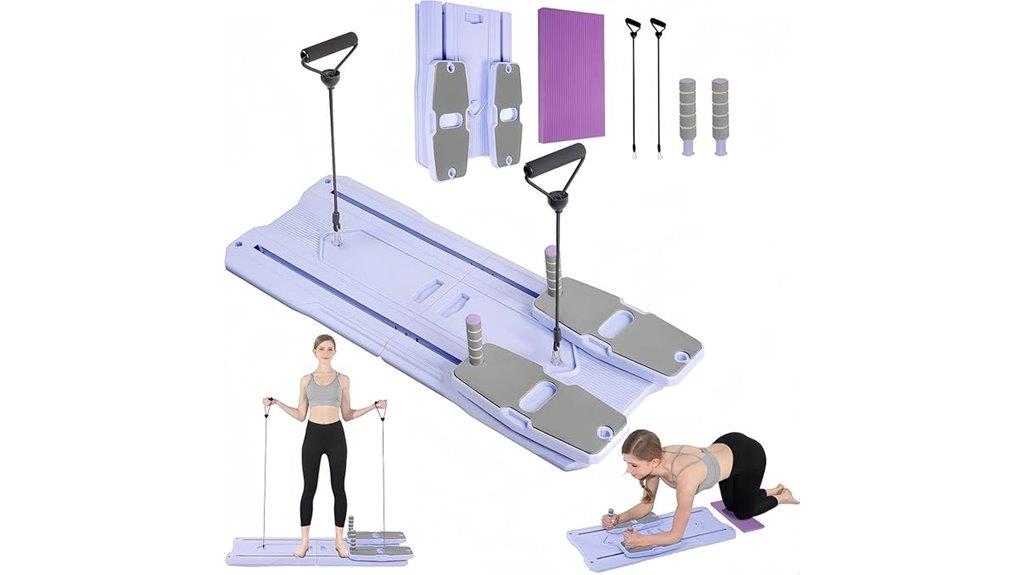 foldable pilates reformer set