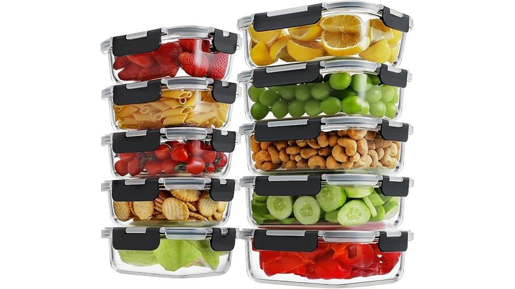 glass containers with lids