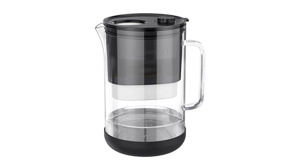 glass water filter pitcher