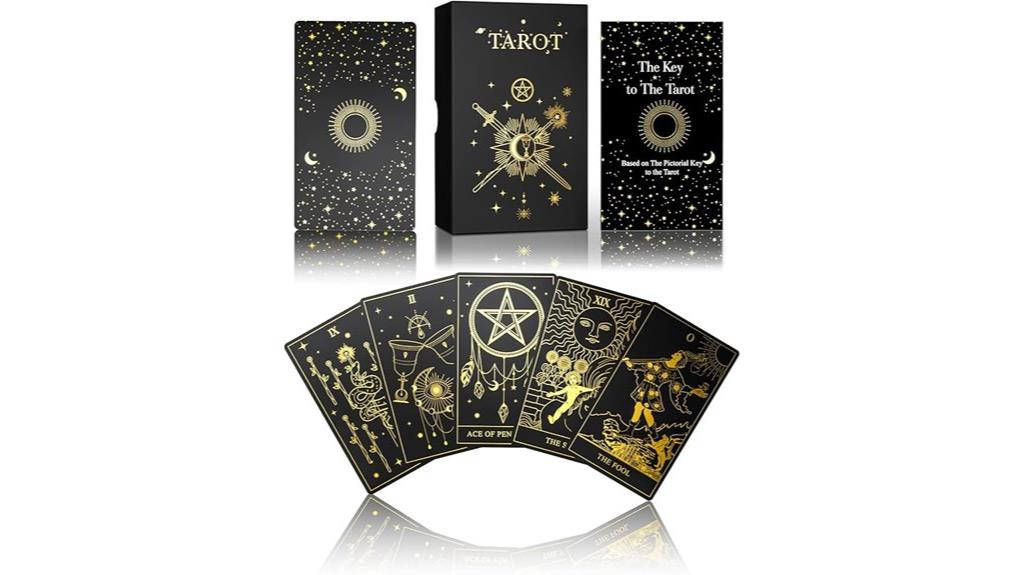 gold foil tarot set