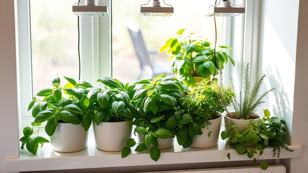 indoor herb garden selection