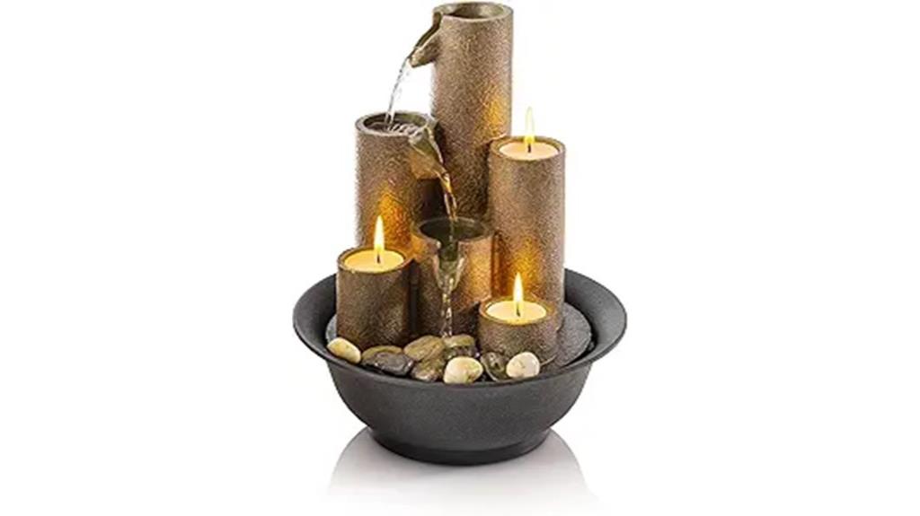 indoor tiered water fountain