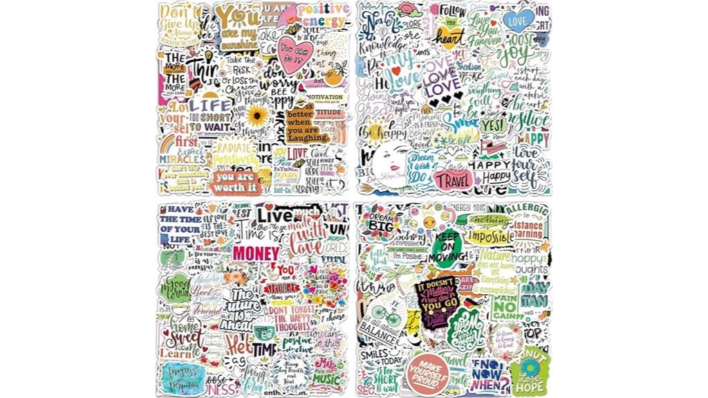inspirational sticker pack set