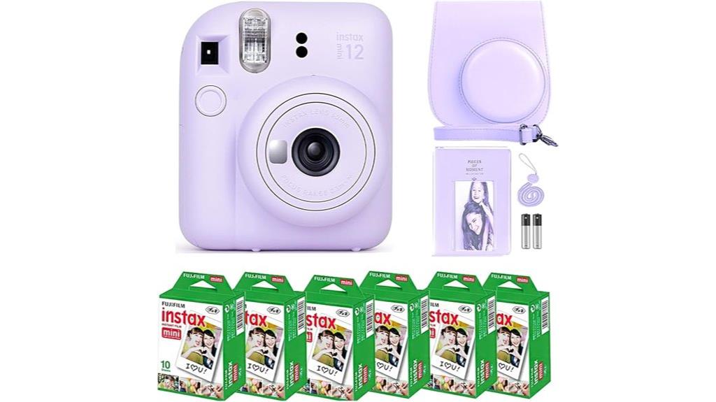 instant camera with accessories