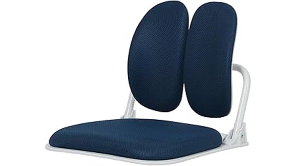 korean dual back floor chair