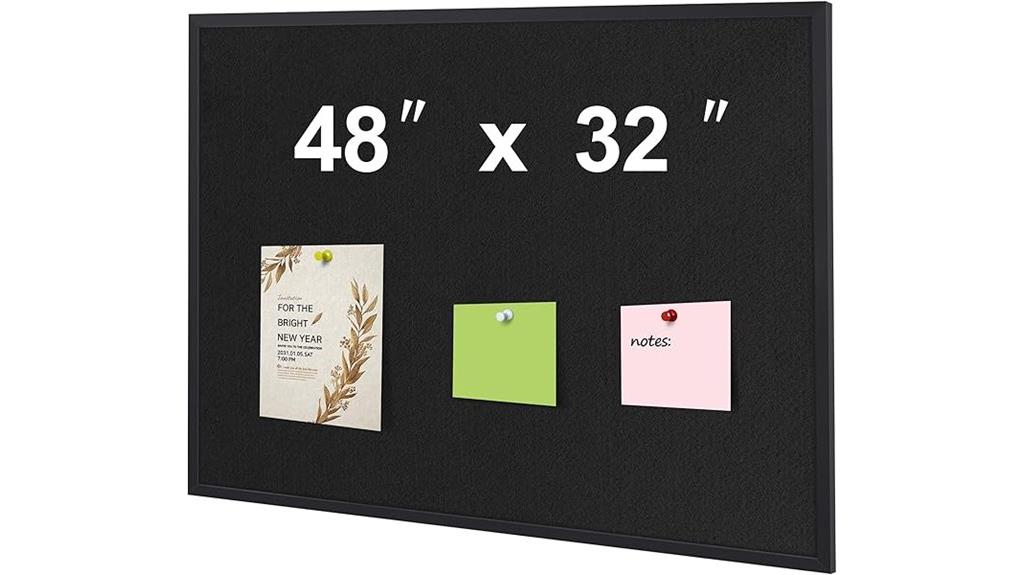 large 48x32 cork wall board