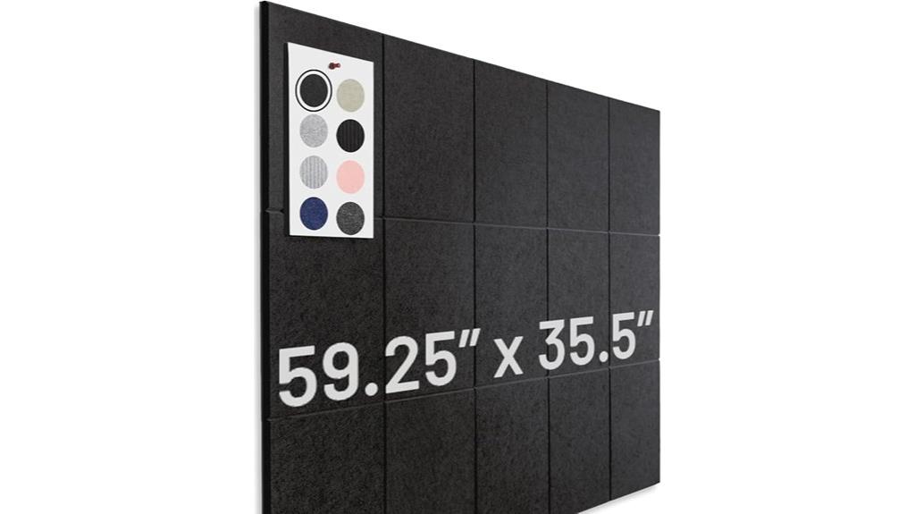large black cork wall board