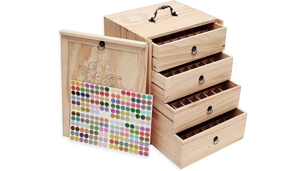 large essential oils storage