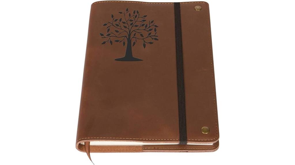 leather refillable office journal