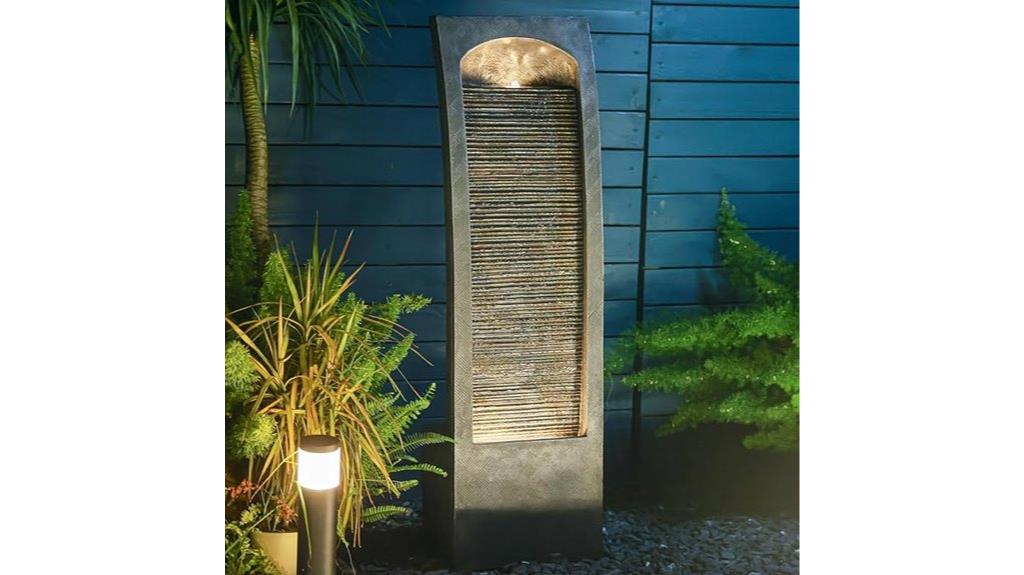 led lit tiered fountain