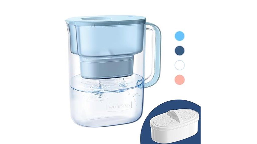 long lasting water filter pitcher