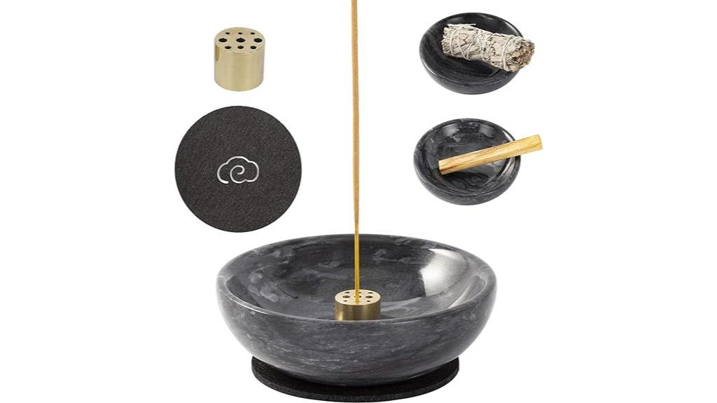 marble incense burner with holes