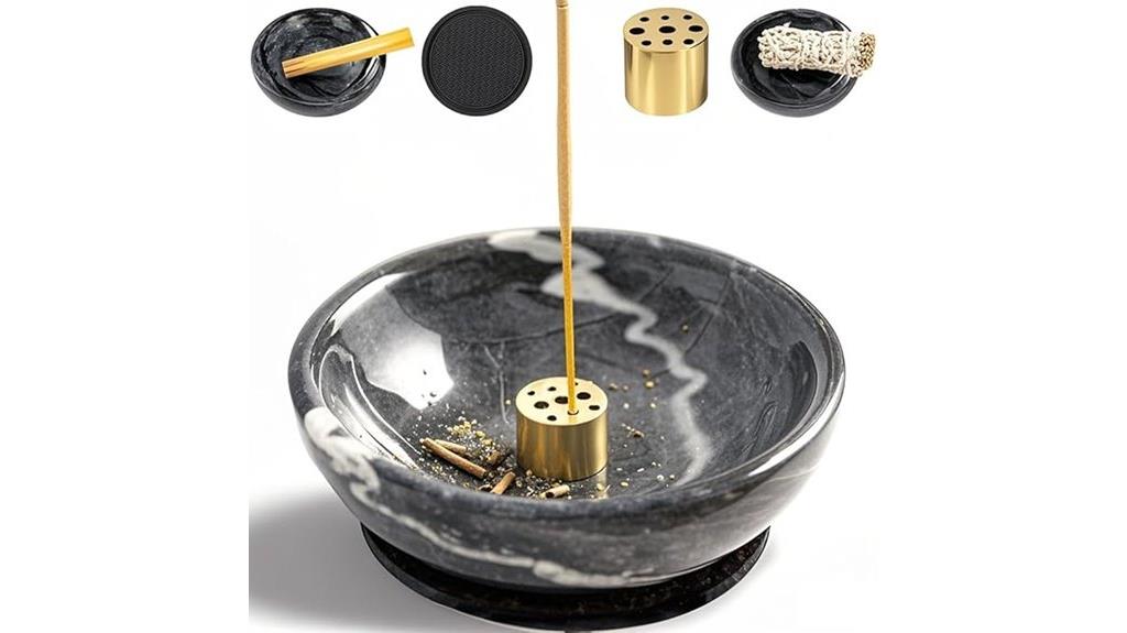 marble incense stick burner