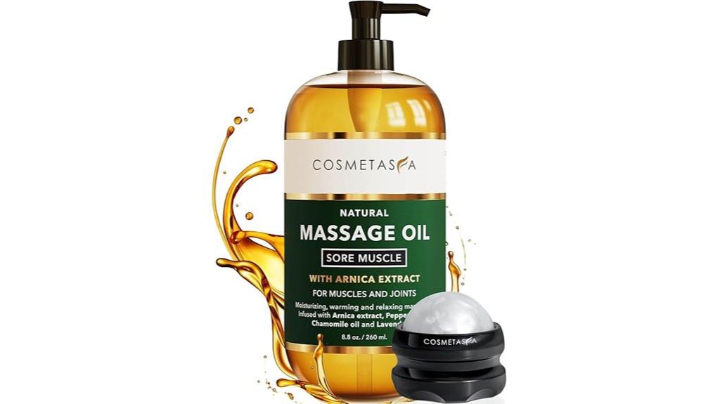 massage oil with roller