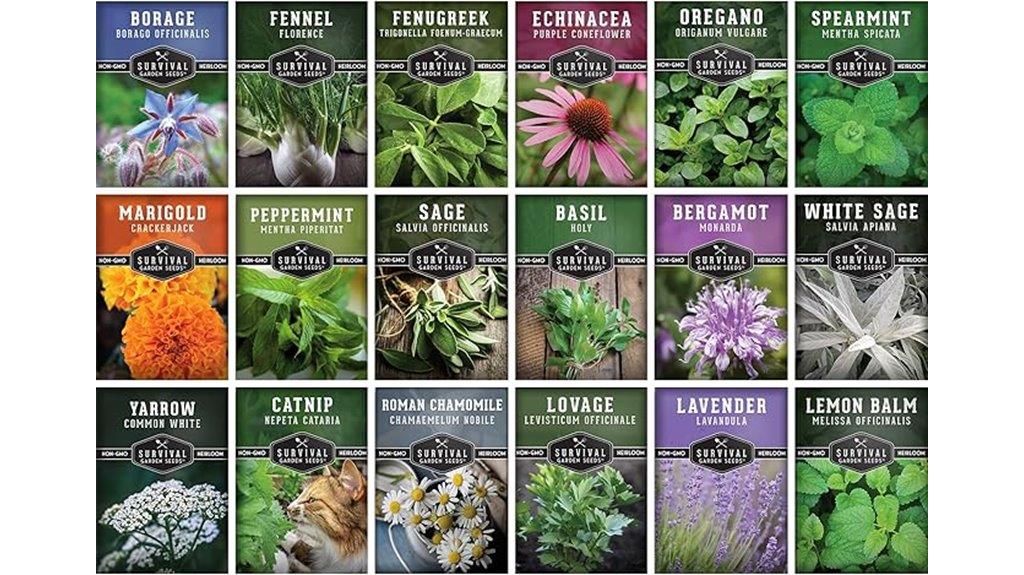 medicinal herb seed packets