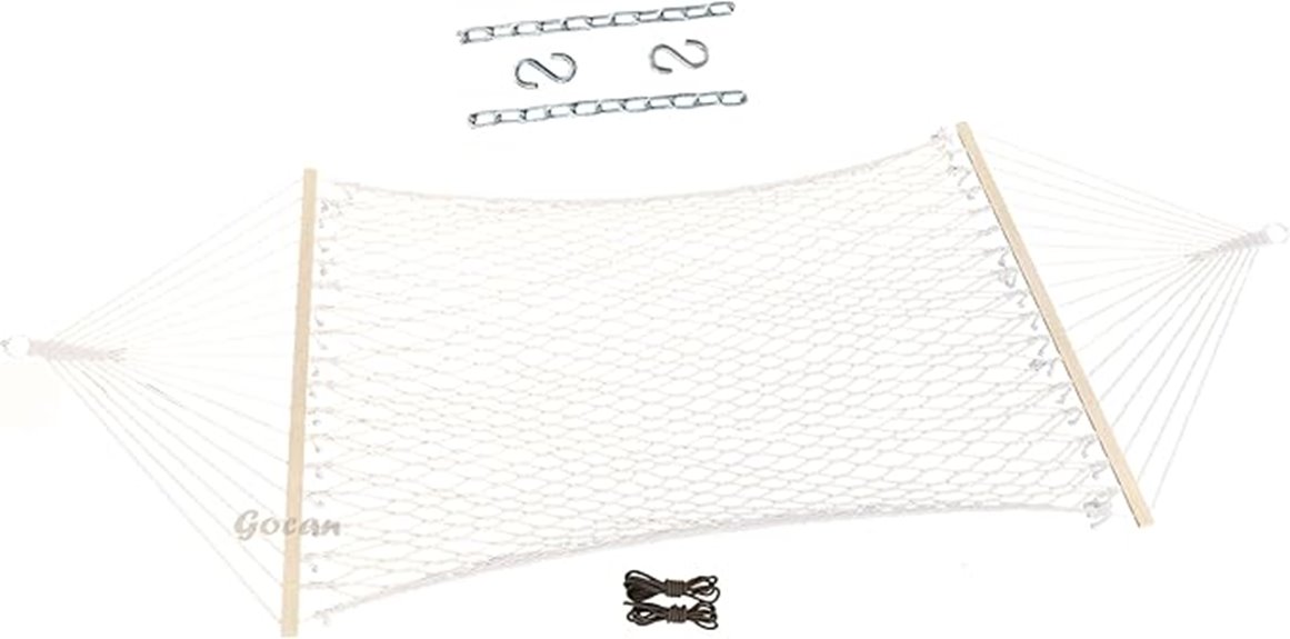 mesh hammock with chains