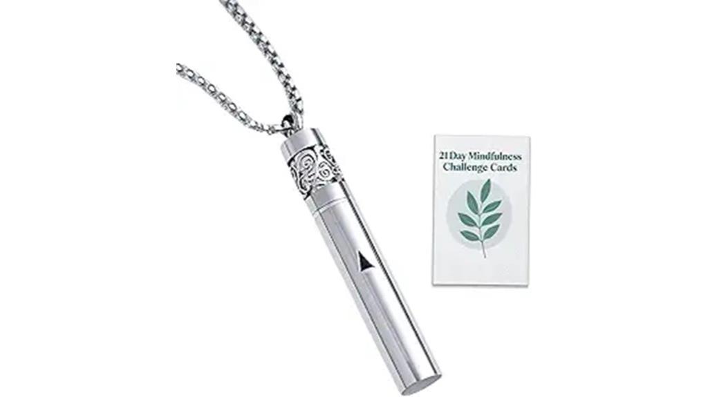 mindfulness necklace and diffuser