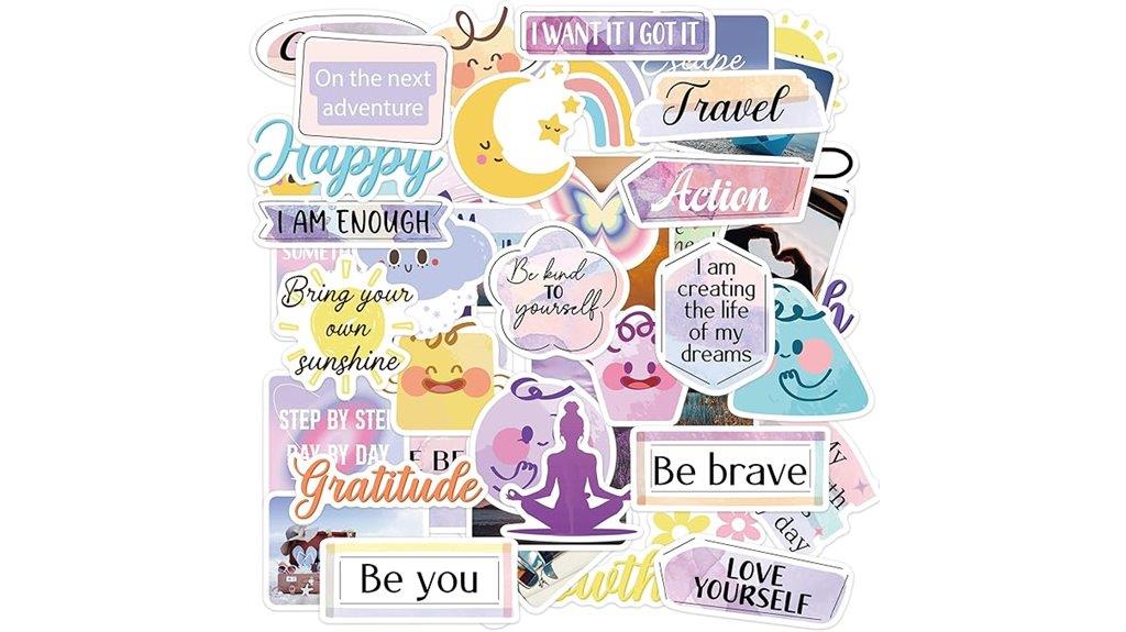 motivational affirmation sticker pack