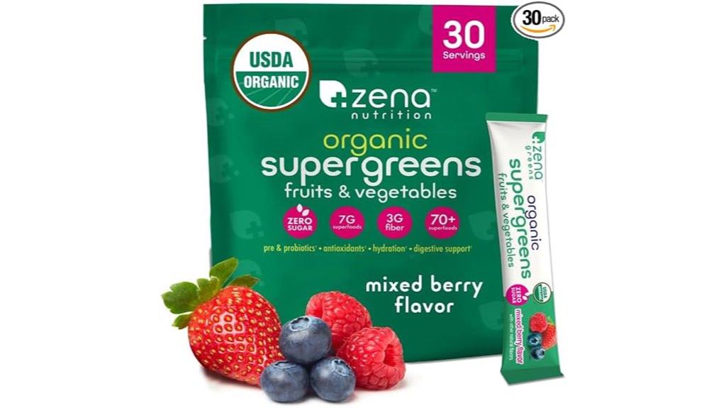 organic green superfood powder