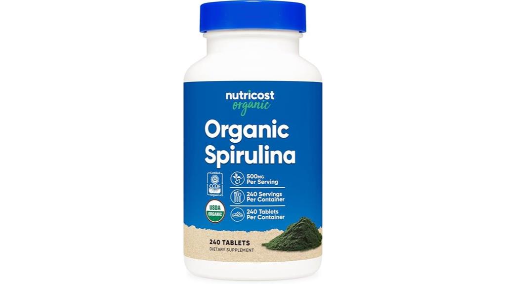 organic spirulina tablets