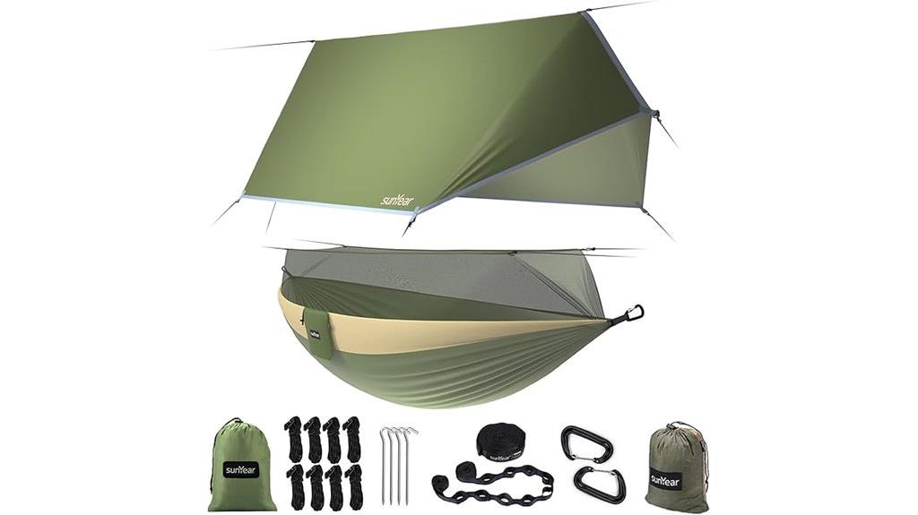 portable camping hammock with net