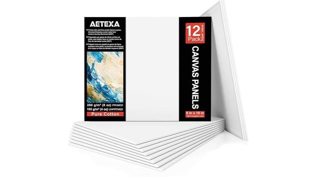 set of eight 8x10 canvases