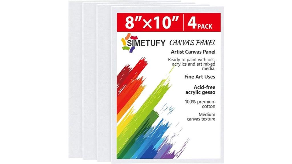 set of four 8x10 canvases