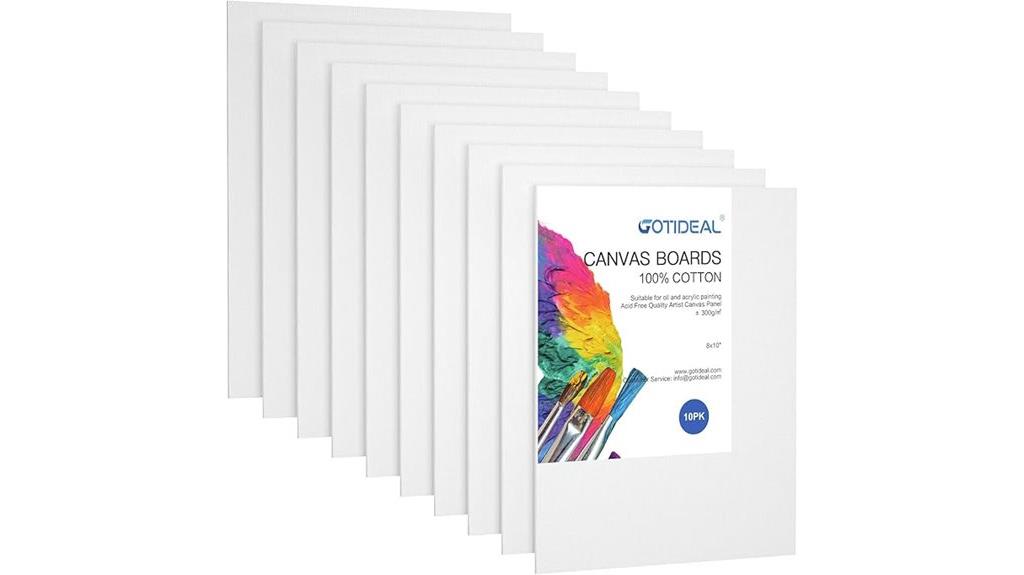 set of ten art boards