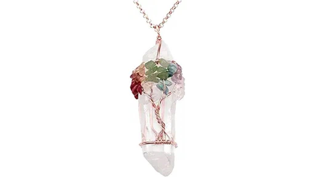 seven chakra gemstone necklace